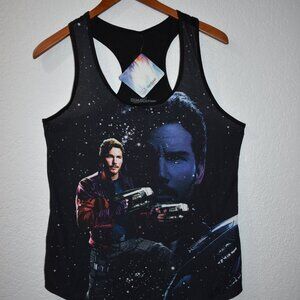 Marvel Guardians of the Galaxy Black Stretch Tank Top Peter Quill New Hot Topic